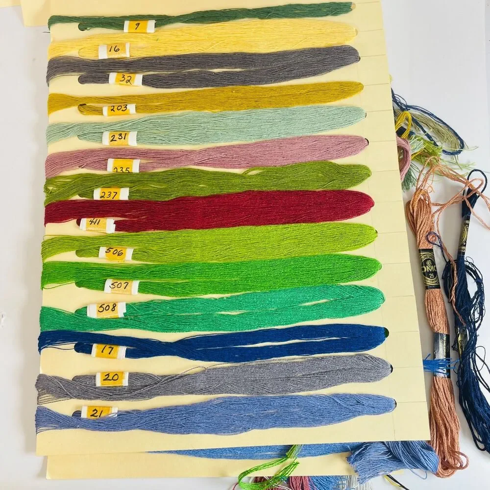 LOT 140 Vintage Embroidery Floss Skeins Assorted Colors DMC & More Craft Thread